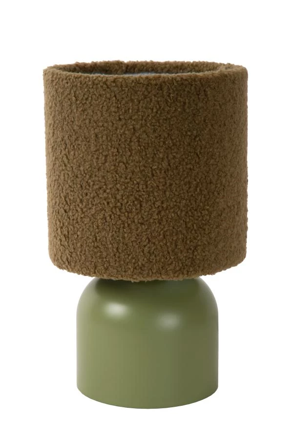 Lucide WOOLLY - Lampe de table - Ø 16 cm - 1xE14 - Vert - éteint